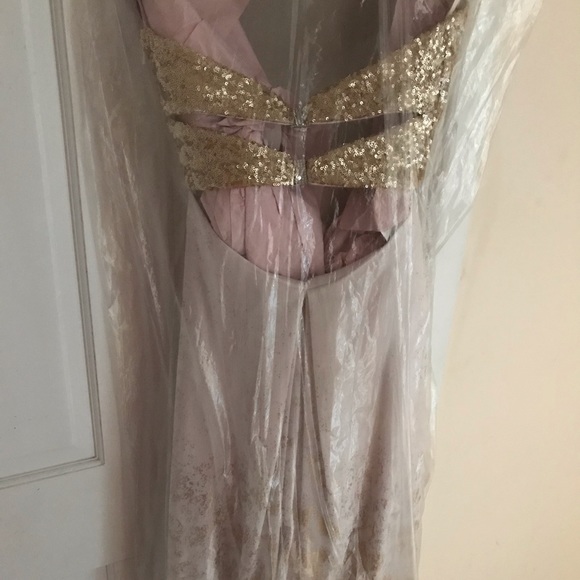 Gold Goddess Prom Dress - Picture 4 of 5